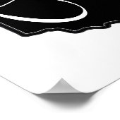 Poster Plan de la forme de l'état de l'Ohio - Plan de l'O (Coin)