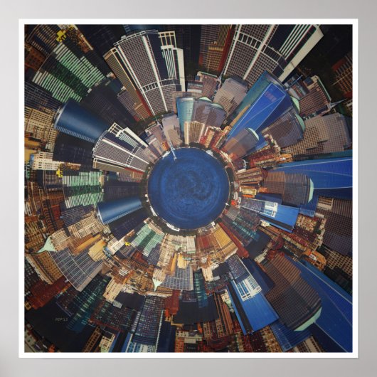 Poster Plan De La Ville (Devant)