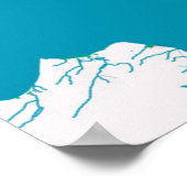 Poster Plan de la ville d'Auckland, Nouvelle-Zélande (Coin)