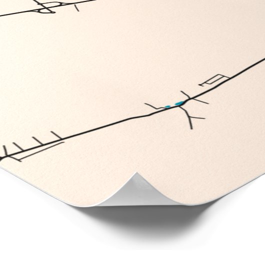 Poster Plan de la ville de Berlin (Coin)