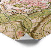 Poster Plan de la ville de La Rochelle, 1736 (Coin)