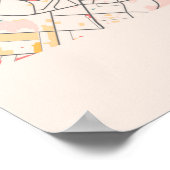 Poster Plan de la ville de Moscou - Russie Chalk (Coin)