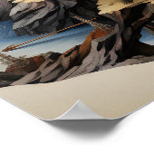 Poster Plan de la ville d'Imaginaire (Coin)