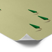 Poster Plan de l'affiche de voyage du lac Martin Alabama. (Coin)