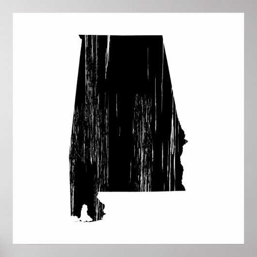 Poster Plan de l'État de l'Alabama en détresse (Devant)