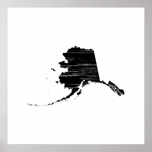 Poster Plan de l'État de l'Alaska en détresse (Devant)