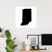 Poster Plan de l'État de l'Indiana (Bureau à domicile)