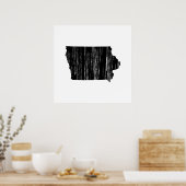 Poster Plan De L'État De L'Iowa En Situation De Perte (Cuisine)