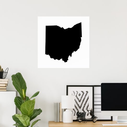 Poster Plan de l'État de l'Ohio (Bureau à domicile)