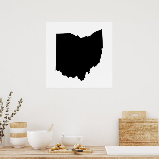 Poster Plan de l'État de l'Ohio (Cuisine)