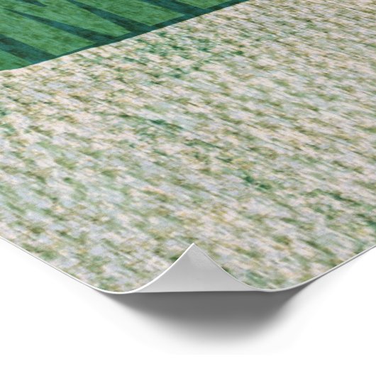 Poster Plan de l'état de l'Oregon - Plan de mots sur toil (Coin)