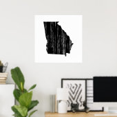 Poster Plan de l'État géorgien en détresse (Bureau à domicile)