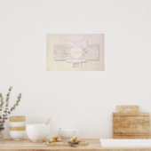 Poster Plan de l'histoire principale du Capitole, (Cuisine)