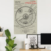 Poster Plan de l'OVNI (Bureau à domicile)