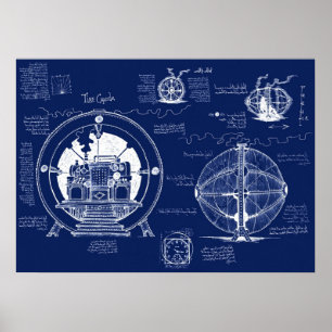 Poster Plan de machine à temps