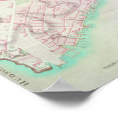 Poster Plan de New York, 1776 (Coin)