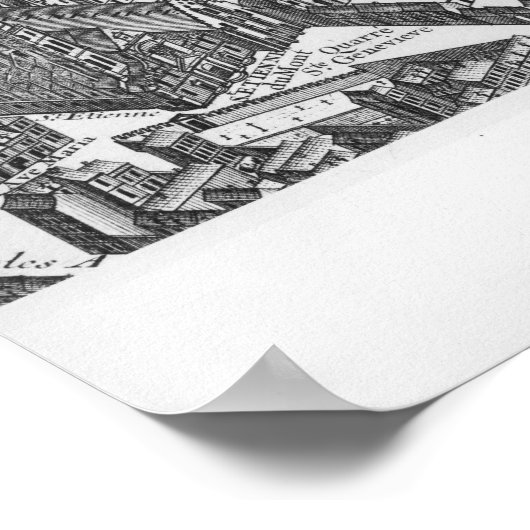 Poster Plan de Paris (Coin)