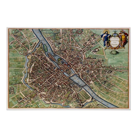 Poster Plan de Paris (Devant)
