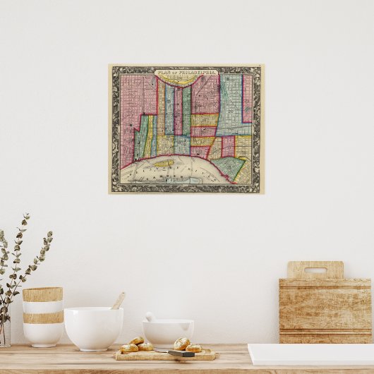 Poster Plan De Philadelphie (Cuisine)