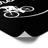 Poster Plan de retraite à vélo Cyclisme VTT (Coin)