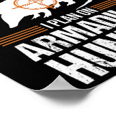 Poster Plan de retraite amusant Armadillo Possum Chasse H (Coin)