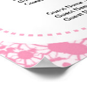 Poster Plan de siège en dentelle rose et blanche (Coin)