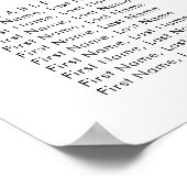 Poster plan de siège mariage de l'eucalyptus aquarelle (Coin)