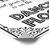 Poster plan de sièges de piste de danse mariage ou pannea (Coin)