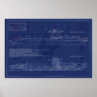 Plan de sous-marin américain Croaker