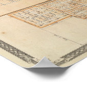 Poster Plan de South Bend avec Mishawaka (Coin)