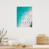 Poster Plan de table à monogramme pour mariage sur une pl (Cuisine)