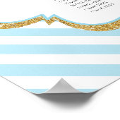 Poster Plan de table Baby Shower thème carrousel pour gar (Coin)