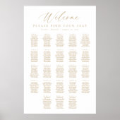 Poster Plan de table de bienvenue pour 23 tables (Devant)