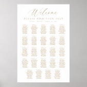 Poster Plan de table de bienvenue pour 24 tables (Devant)