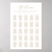 Poster Plan de table de bienvenue pour 25 tables (Devant)