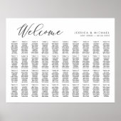 Poster Plan de table de bienvenue pour 40 tables (Devant)