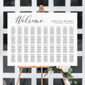 Poster Plan de table de bienvenue pour 40 tables