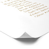 Poster Plan de table de bienvenue pour 9 tables (Coin)