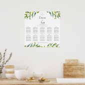 Poster Plan de table de jardin champêtre (Cuisine)