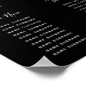 Poster Plan de table de la fête de Noël Snowberry (Coin)