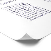 Poster Plan de table de mariage 12 tables Panneau chic sc (Coin)