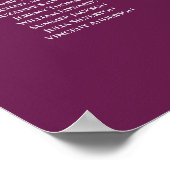 Poster Plan de table de mariage 26 tables Argent sur Mage (Coin)