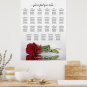 Poster Plan de table de mariage à 23 tables reflétant une (Cuisine)