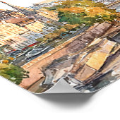 Poster Plan de table de mariage à Paris en aquarelle (Coin)