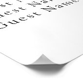 Poster Plan de table de mariage au cocktail d'ananas (Coin)