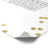 Poster Plan de table de mariage avec verdure (Coin)