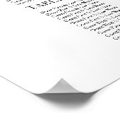 Poster Plan de table de mariage avec verdure rustique (Coin)