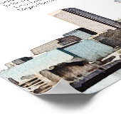 Poster Plan de table de mariage avec vue sur BALTIMORE (Coin)