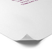Poster Plan de table de mariage Cassis sur Gris 29 tables (Coin)