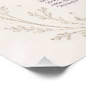 Poster Plan de table de mariage céleste (Coin)